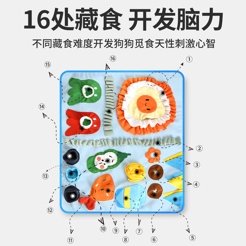 Pet Sniffing Pad Dog Training Toy Amazon Educational Dog Slow Food Fun Feeder Supplies Wholesale