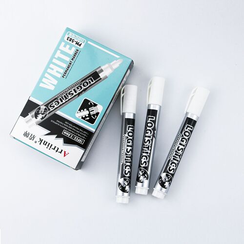 White oil-based marker waterproof non-fading large-capacity odorless advertising greeting card glass highlight pen