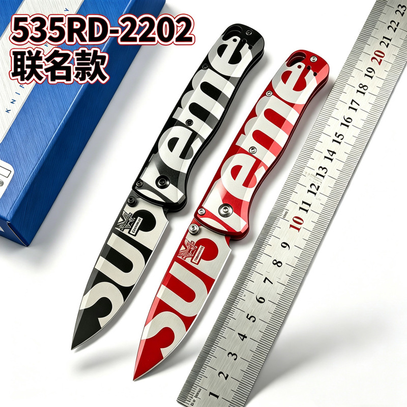 Cross-border bestseller Butterfly 535RD-2202 aluminum alloy handle outdoor convenient self-defense pocket EDC folding knife Cross-border bestseller Butterfly 535RD-2202 aluminum alloy handle outdoor convenient self-defense pocket EDC folding knife