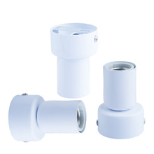 白色60灯古转E27螺口陶瓷加长延长灯头灯座灯口灯饰灯具DIY配件