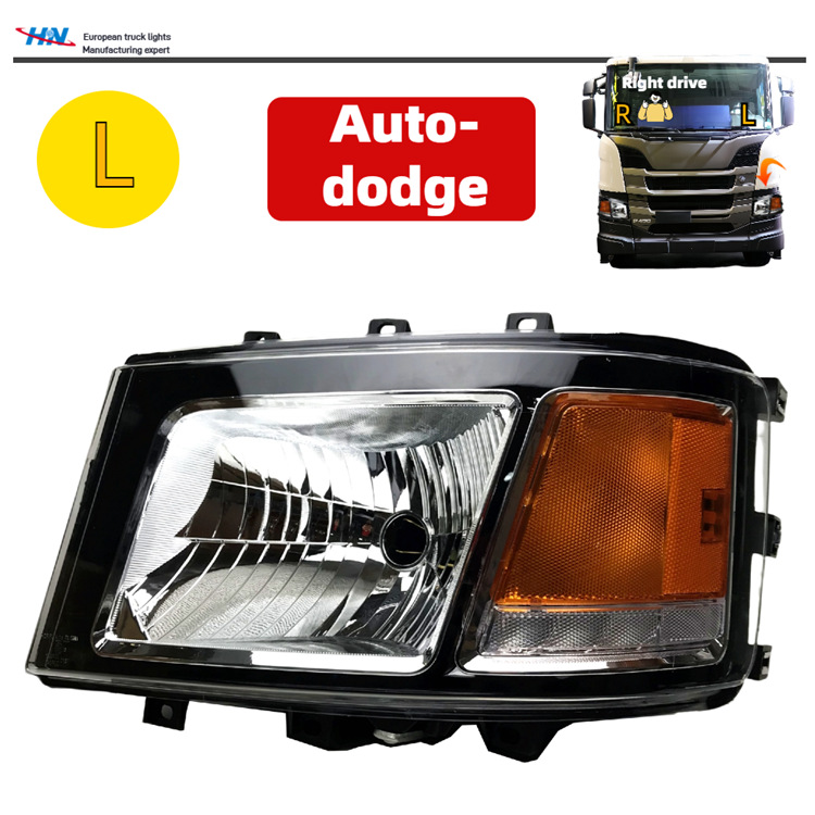 Montaje de faro de camión Scania a la derecha Luz halógeno para faro de camión nuevo P450 de Scania