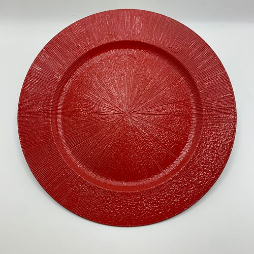 Western food plate wedding color can be customized for wedding hotel party metal spray paint decorative plastic plate chargerplate