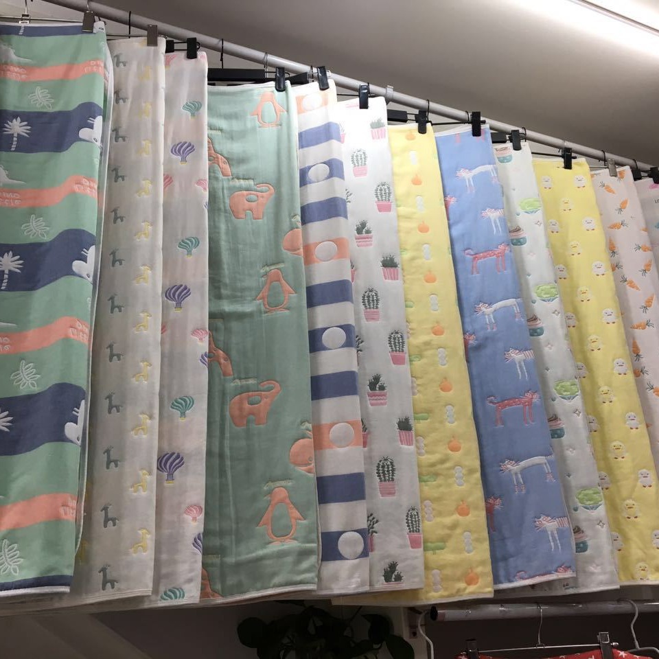 Factory direct sale cotton two-layer three-layer four-layer six-layer eight-layer infant and children jacquard multi-layer gauze fabric large fabric