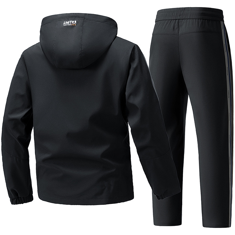 Primavera y otoño nuevo hombre traje deportivo casual cardigan transpirable abrigo pantalones casuales de dos piezas estilo coreano image 5