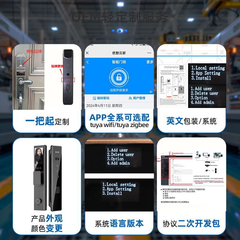 人脸识别指纹锁 全自动智能门锁入户门密码锁家用 远程开锁智能锁|undefined