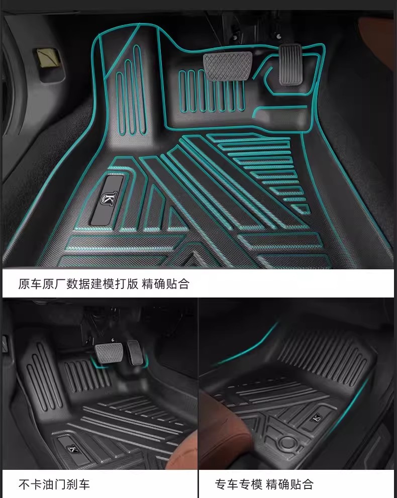 Honda Freed Right-Hand Drive Tpe Floor Mats Gt Series Gt6Gt7Gt8 Suitable for Car Mats Waterproof Floor Mats Wear-Resistant and Non-Slip