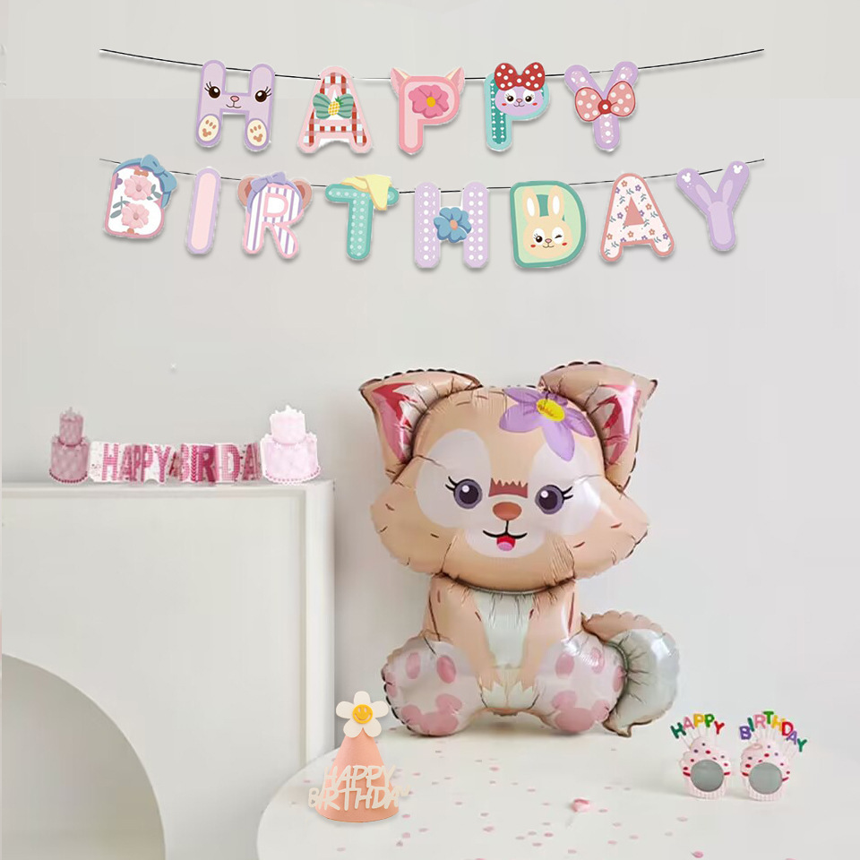 星黛露氣球鋁膜卡通貓咪可愛裝飾卡通