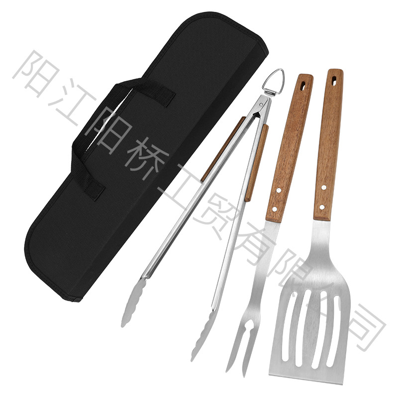 Transfronterizos de venta caliente de acero inoxidable parrilla al aire libre herramientas de parrilla