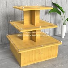 超市中岛货架堆头促销台文具化妆品展示柜母婴店圆形中国大陆