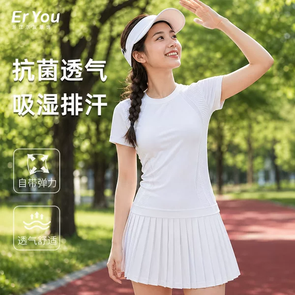 New cross-border golf and tennis skirt set, anti-exposure badminton sports skirt, outdoor running tennis outfit set