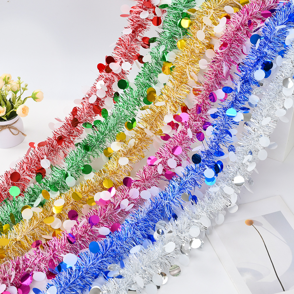 Transfronterizo Amazon bicolor disco barra de color Navidad Fiesta de decoración barra de color 2m 5 capas de cifrado