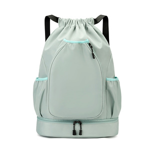 Customizable Drawstring Pocket Badminton Bag Backpack Large Capacity Sports Waterproof Storage Bag Travel Drawstring Folding Bag