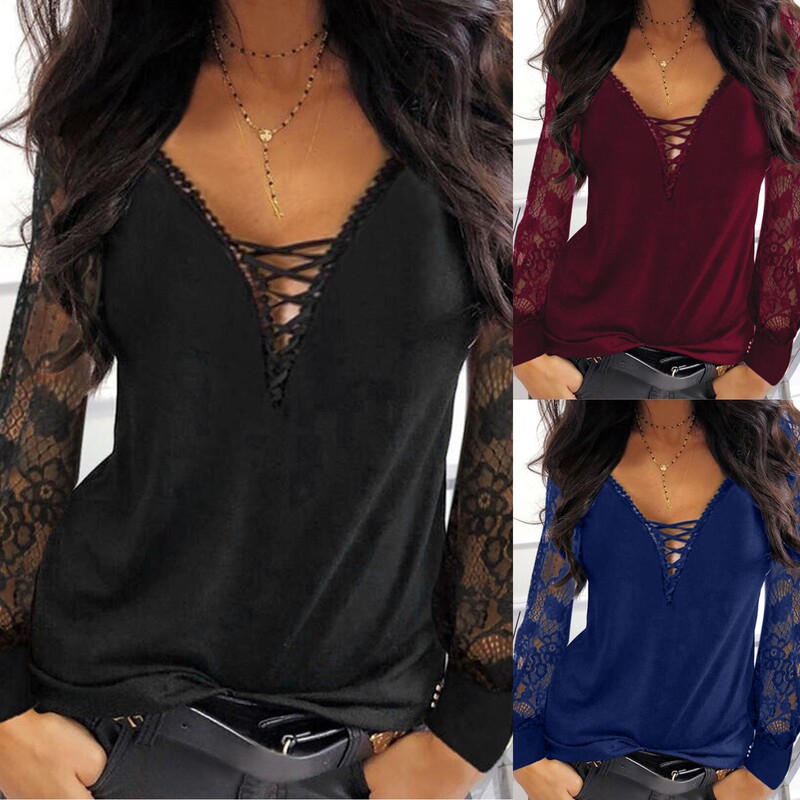 Real Shot of 2024 Export Spring New Women's Clothing Elegant Work Clothing Pullover V Neck Webbing Bottoming Shirt Clearance Sale