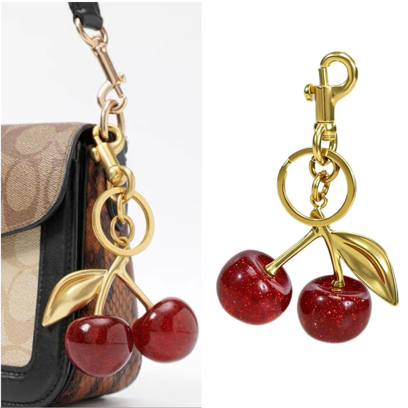 Cherry Fruit Bag Pendant, Cherry Keychain, Handbag Pendant, Creative Gift for Women, Car Decoration Cherry Fruit Bag Pendant, Cherry Keychain, Handbag Pendant, Creative Gift for Women, Car Decoration