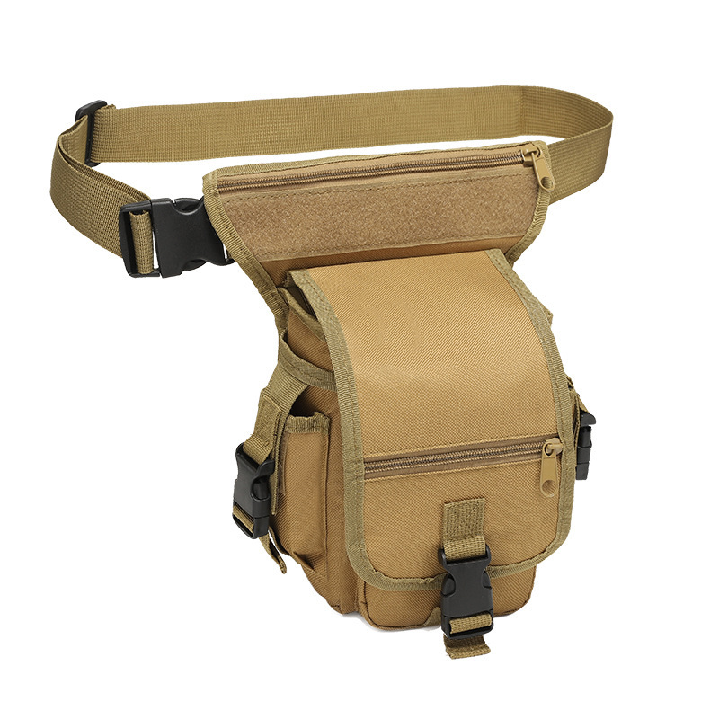 Outdoor Men's and Women's Sports Multifunctional Tactical Leg Bag Riding Wear-resistant Waterproof Bag Mountain Climbing Camouflage Waist Bag