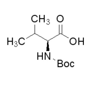 BOC-L-缬氨酸 ;N-叔丁氧基羰基-L缬氨酸 Cas号: 13734-41-3