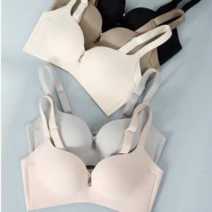 2560 Glue-free Bone-free Rings Gap Medium-thick Cup Bra Push-up Comfortable Breathable Adjustable Sexy Traceless Underwear