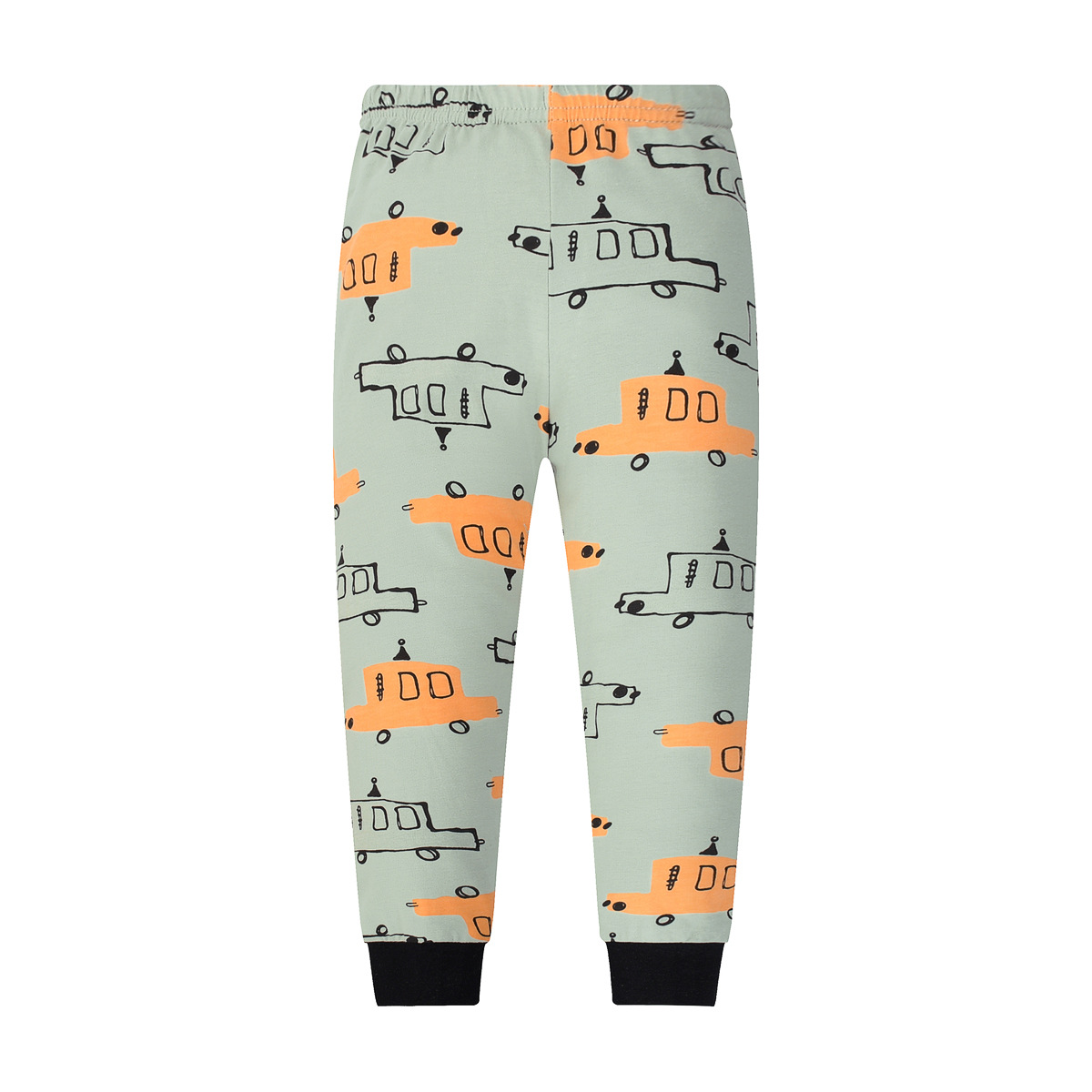 Verano nuevo niño de punto pijama de algodón conjunto de dibujos animados impresos dinosaurios ropa de casa para niños comercio exterior al por mayor