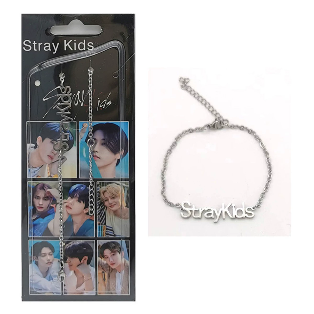 Набор украшений Stray Kids, подвеска из нержавеющей стали, брелок и держатель карт
