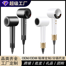 工厂定制多功能强力吹风机家用大功率智能数显吹风筒跨境工厂直发