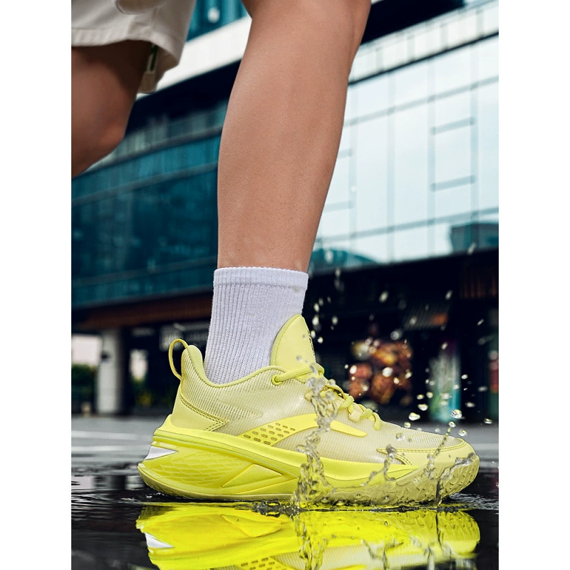 Новые мужские баскетбольные кроссовки с низким верхом, тканая сетка, учащиеся начальной и средней школы, практичные кроссовки для бега в помещении и на улице с цементным полом оптом.