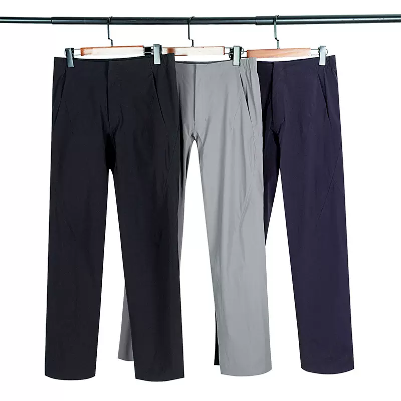 夏季新款商务压胶防水弹力速干裤吸湿排汗透气户外运动登山裤男款