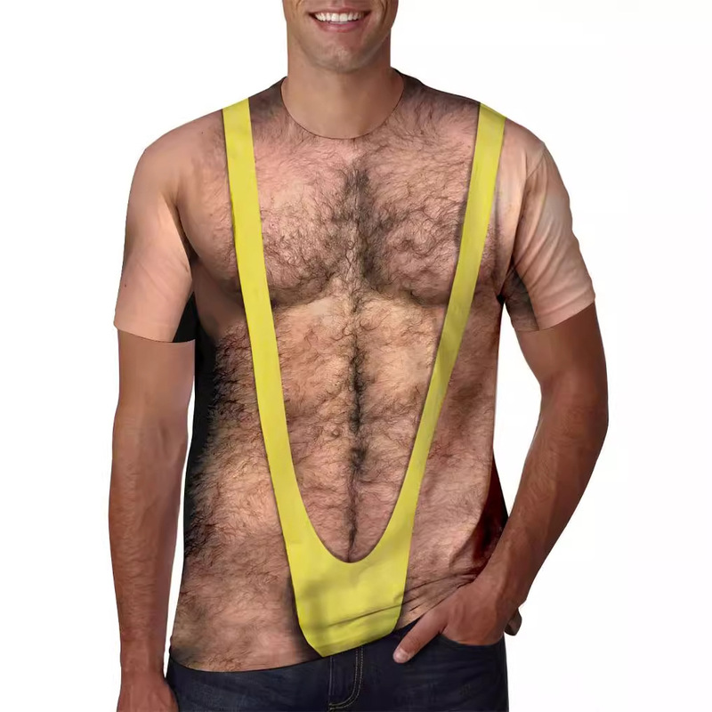 Full hosting custom men's women's short sleeve T-shirt casual 3D creative printing to map custom new products stable supply