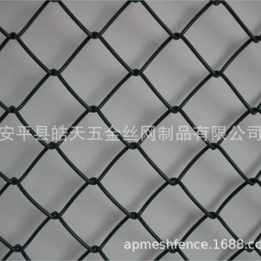 现货批发钩花菱形网防护球场围网 55mm活络围网支护网