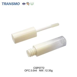 3ml 渐变白色方形唇釉管唇彩管口红管 3ml注塑唇彩管空管 可定制