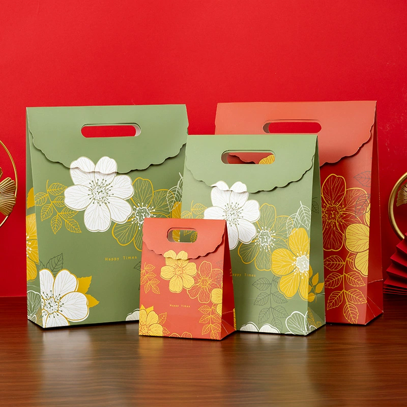 Red Peony Festival Подарочная сумка красная пион раскладушка праздничная сумка подарочная сумка с подарочной сумкой