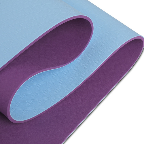 Percentage TPE Yoga Mat 183*61cm Non-slip Yoga Mat Shock Absorbing Silent 6/8mm Yoga Mat for Home Use