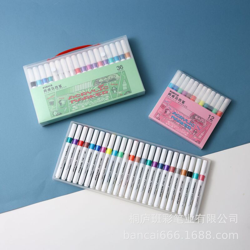 アクリルマーカーペン 学生落書き絵画DIYアート専用顔料マーカーペン卸売携帯クリエイティブペイント|undefined