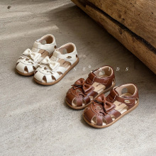 真皮童鞋女童凉鞋公主鞋夏季新款女宝宝简约学步沙滩鞋子一件代发