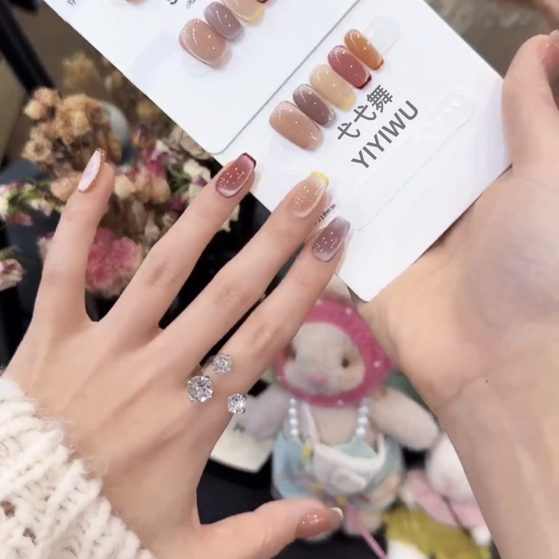 Armadura de vestir hecha a mano [Candy House] Verano dopamina caramelo francés bicolor ojo de gato temperamento explosivo