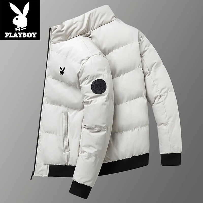 Tejido de alta densidad perfilado chaqueta de plumón hombre ropa de invierno vintage a prueba de viento engrosado chaqueta de herramientas de invierno de negocios ocio