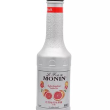 莫林红西柚果泥 MONIN/莫林红西柚 风味果泥莫林糖浆果酱1L