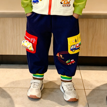 加工定制男童裤子25年秋季新款儿童卫裤中小童户外休闲裤外贸童装