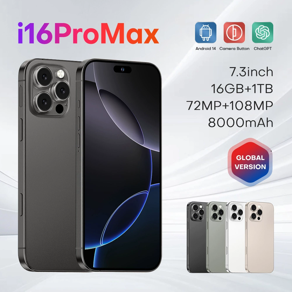 (Торговля через границу), смартфон, Intel Core i16, 16Promax, (Физические), поддержка функций для всех стандартов сетевой связи, 7,3 дюйма