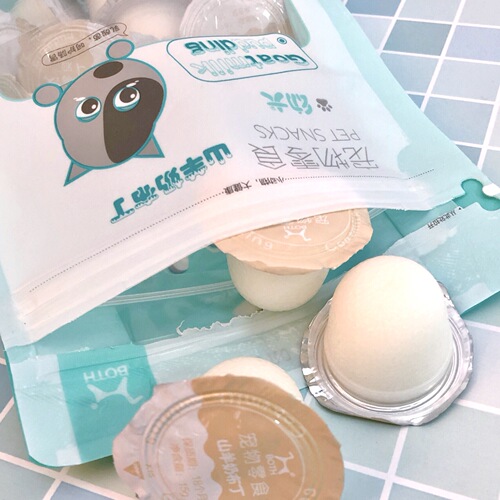 BOTH Pet Goat Milk Pudding Dog Snacks Golden Retriever Teddy Bichon Probiotic Nutrition Training Reward 15 capsules