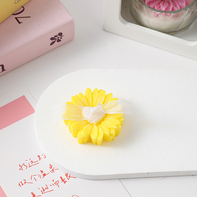 ins小雏菊花朵造型香薰蜡烛diy拍摄道具洋甘菊蜡烛情人节礼品|undefined