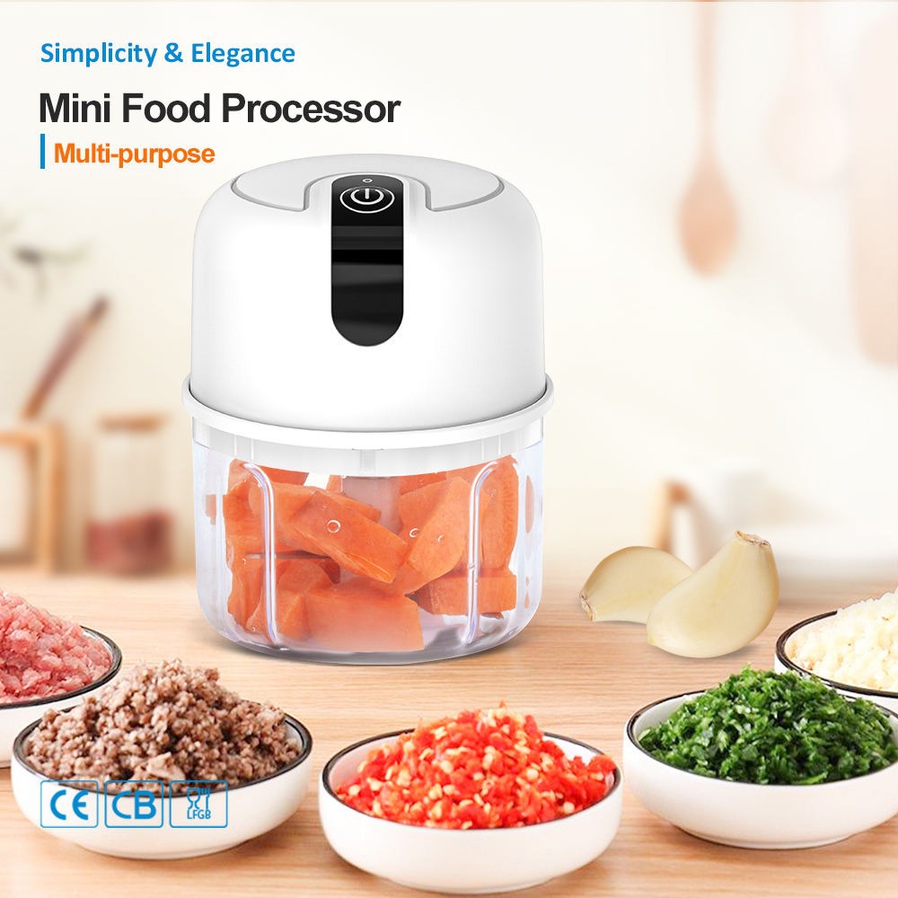 250Mlpp Cup Wireless Electric Garlic Beater Garlic Masher White Household Meat Grinder Pestle Garlic Peeler on Behalf of