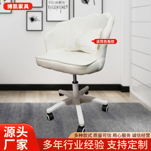 Cross-border Wholesale Light Luxury Backrest Chair Girl's Home Bedroom Dresser Makeup Chair Nail Shop Cafe Petal Chair