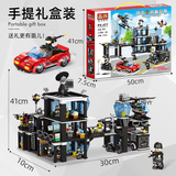 Lego, конструктор, игрушка для мальчиков, мелкие частицы, DIY, дорожная полиция, подарок на день рождения