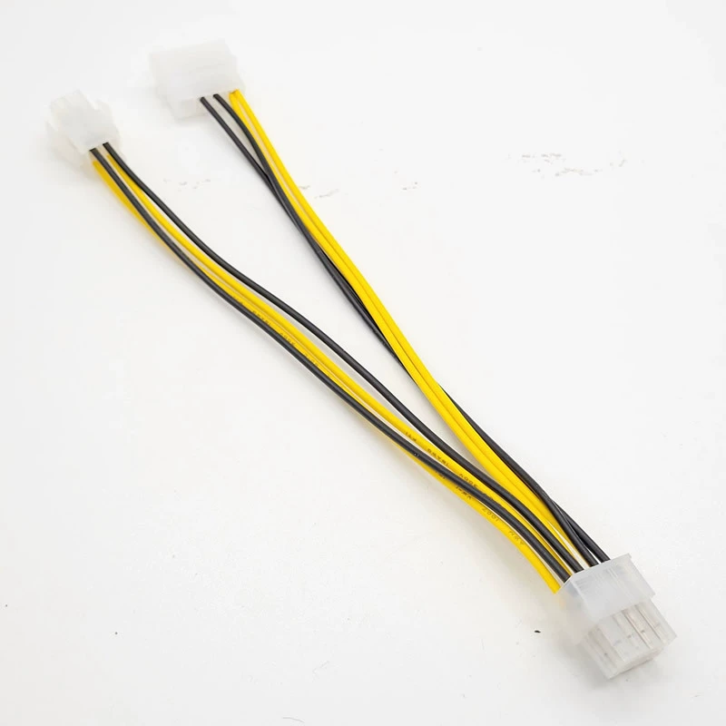 Линия питания процессора Квадратный 4PIN + большая линия преобразования 4P в 8pin