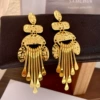 Golden earrings, silver 925 sample