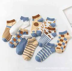 Women's Spring and Summer Double Needle Knee-High Socks with Ribbed Top, Low-Cut Boat Socks, Cotton Invisible Socks, Wholesale