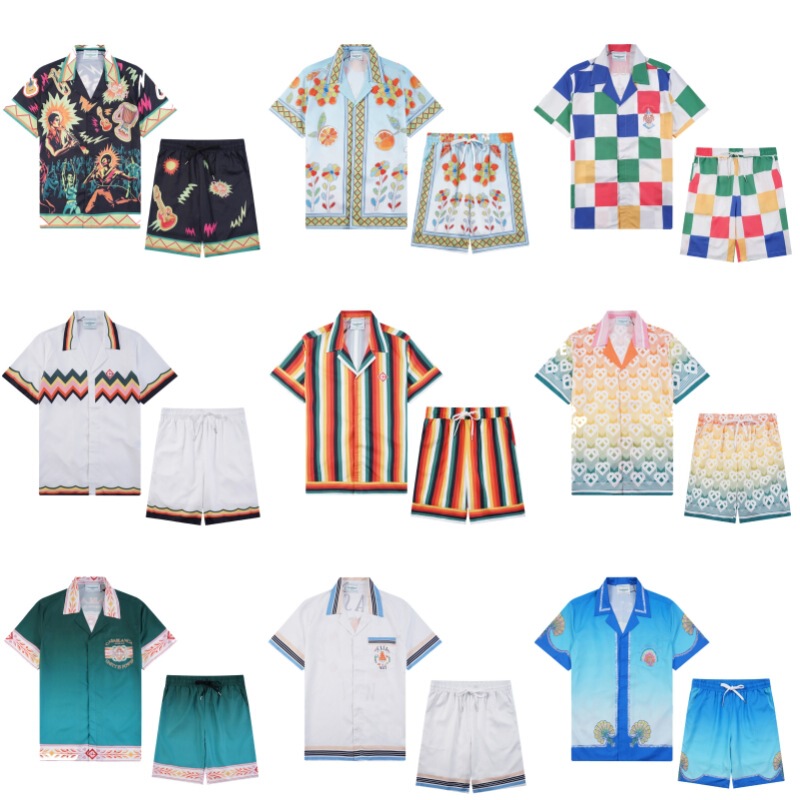 Wholesale Men's Shirts 2024 New Trendy Brand Casablanca Short Pod Custom-Made