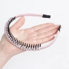 9# pink threaded crystal headband [ready stock]