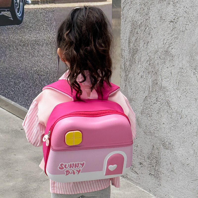 Nueva luz flash mochila de niños mochila de cáscara dura mochila de dibujos animados para niños de 2 - 6 años de edad mochila de jardín de infantes ligera