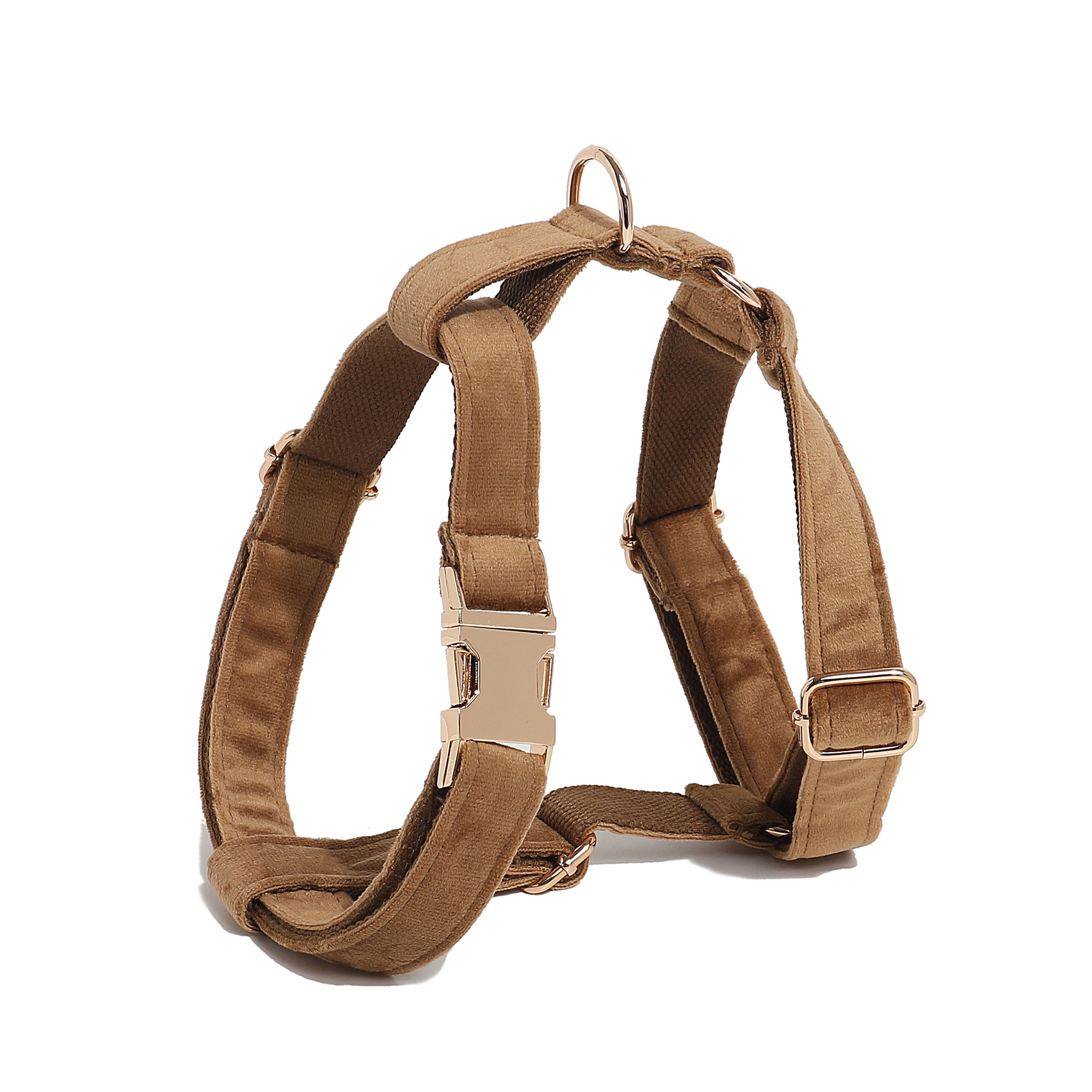 Fabricantes de cabello recto diseño de personalidad de café felino deportes al aire libre perros collar de cuerda de tracción perros collar de pecho